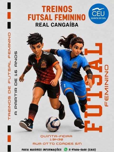 Treino de Futsal Feminino do CEU Quinta do Sol