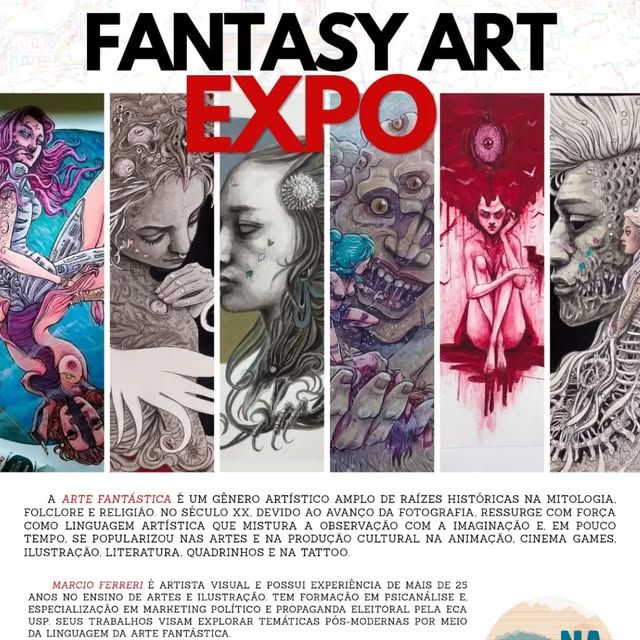 Exposição de Márcio Ferreri — Livraria Na Nuvem, Bela Vista, São Paulo