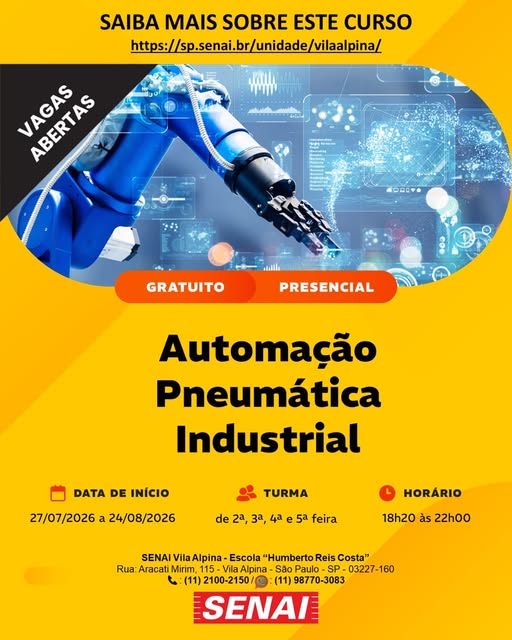 Automação Pneumática Industrial: Curso Gratuito