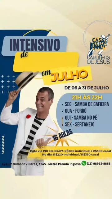 Intensivão de Férias de Julho - Samba no Pé