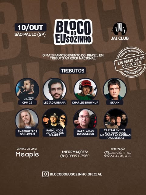 Bloco do Eu Sozinho — Jai Club, Vila Mariana, São Paulo