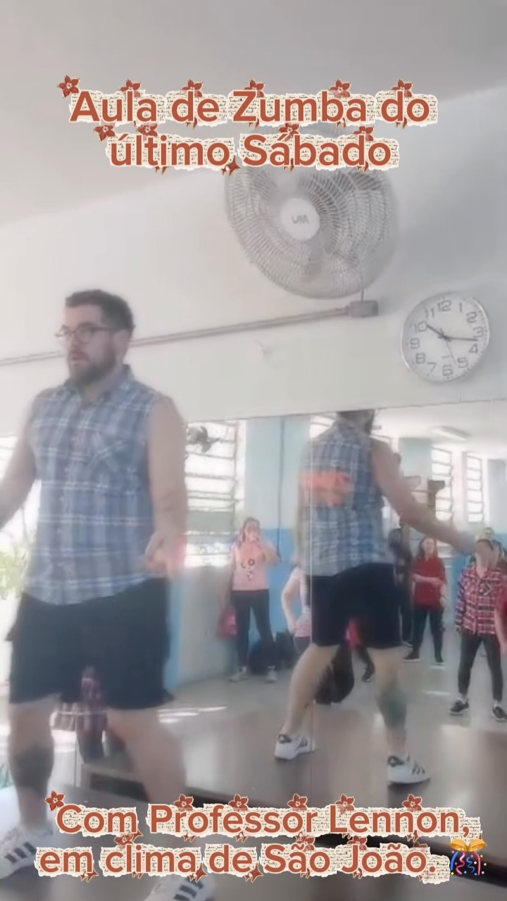 Aula de Zumba em Clima de São João