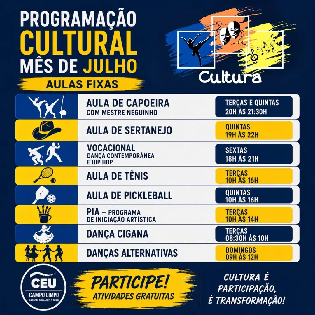 PIA – Programa de Iniciação Artística — CEU Campo Limpo, Campo Limpo, São Paulo