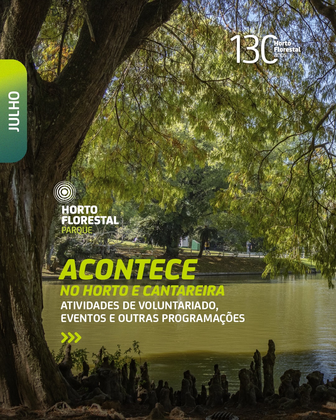 Exposição no Horto