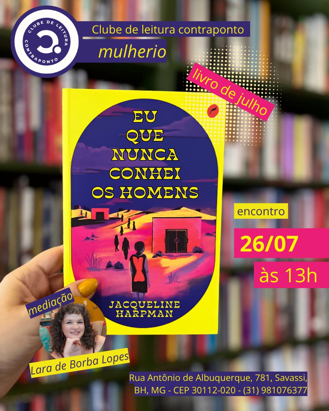 Clube de Leitura Contraponto: Mulherio - Eu que nunca conheci os homens