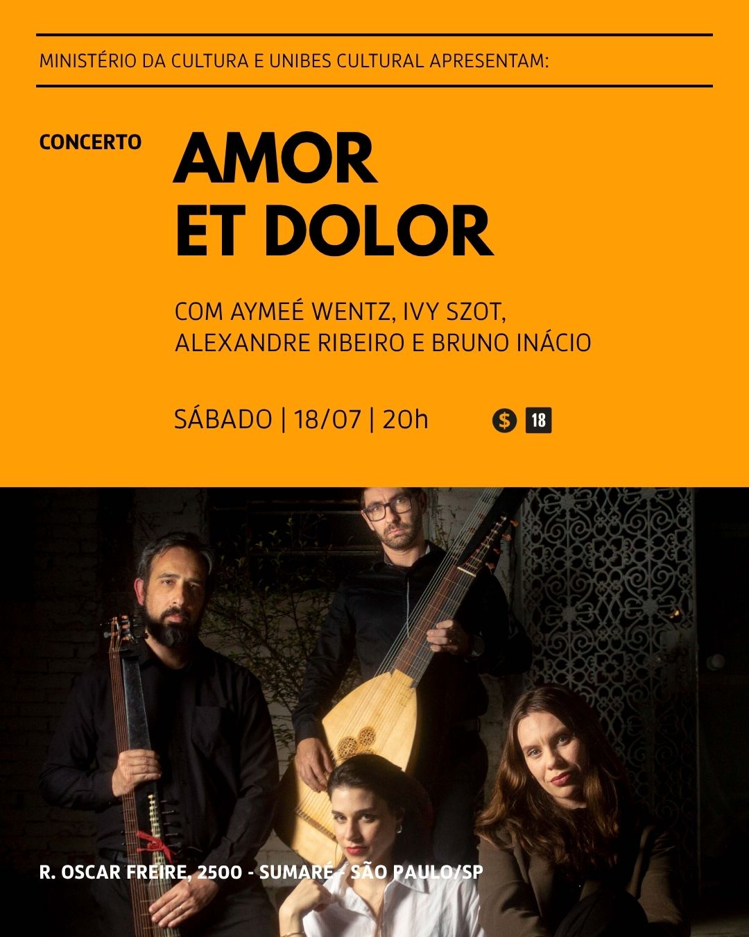 Concerto Amor et Dolor — Unibes Cultural, Perdizes, São Paulo