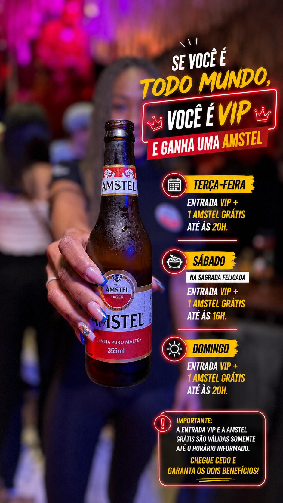 Domingo VIP com Amstel Grátis — Templo - Bar de Fé, Mooca, São Paulo