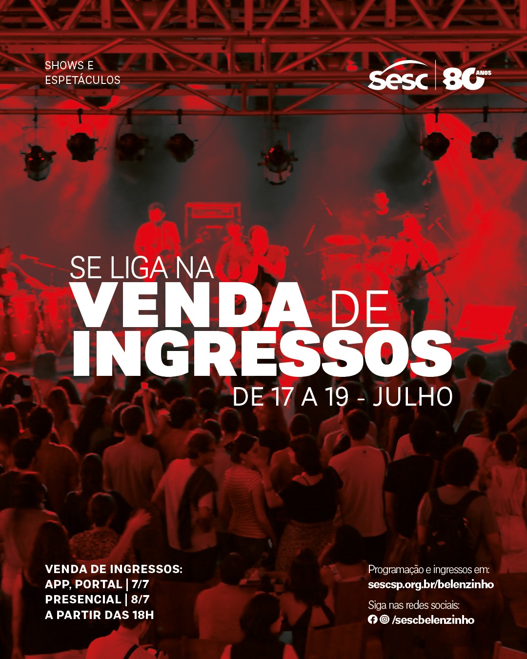 De Menos Crime — Sesc Belenzinho, Belém, São Paulo