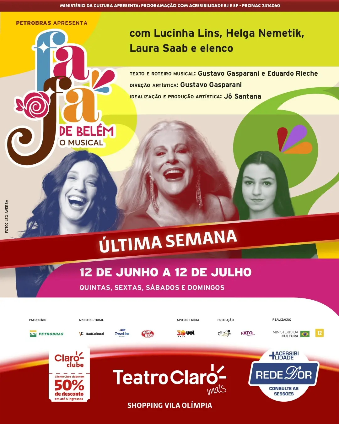 Fafá de Belém, o Musical — Teatro Claro MAIS SP, Itaim Bibi, São Paulo