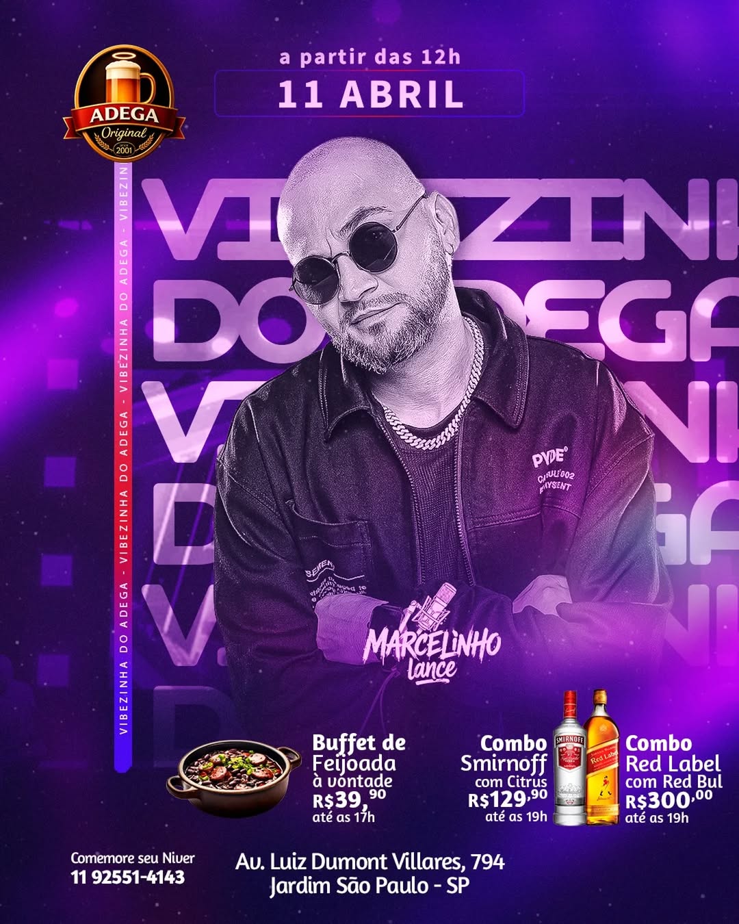 Feijoada e Pagode no Adega Original