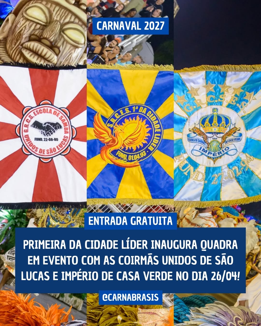 Inauguração da Quadra da Primeira da Cidade Líder