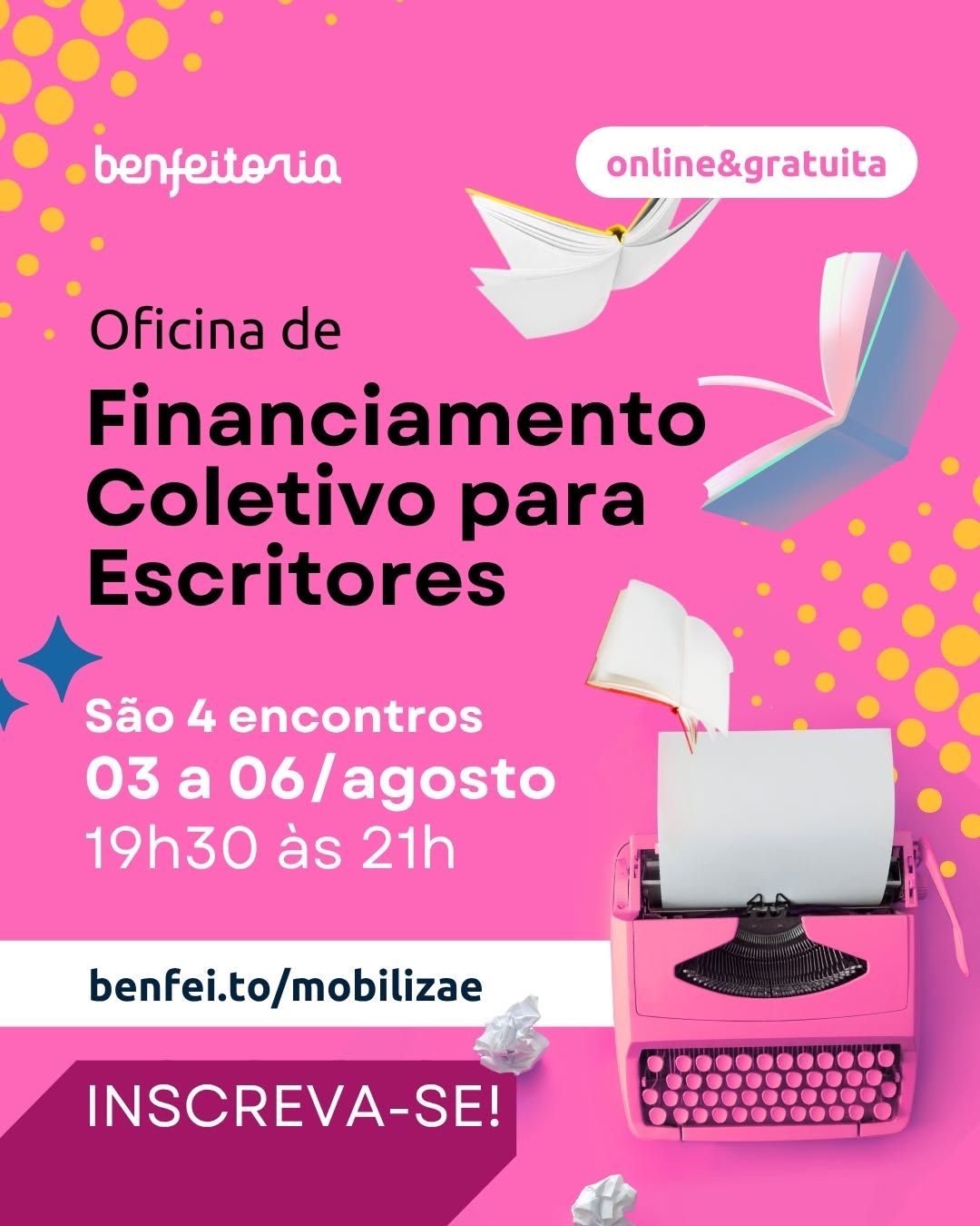 Oficina de Financiamento Coletivo para Escritores Independentes