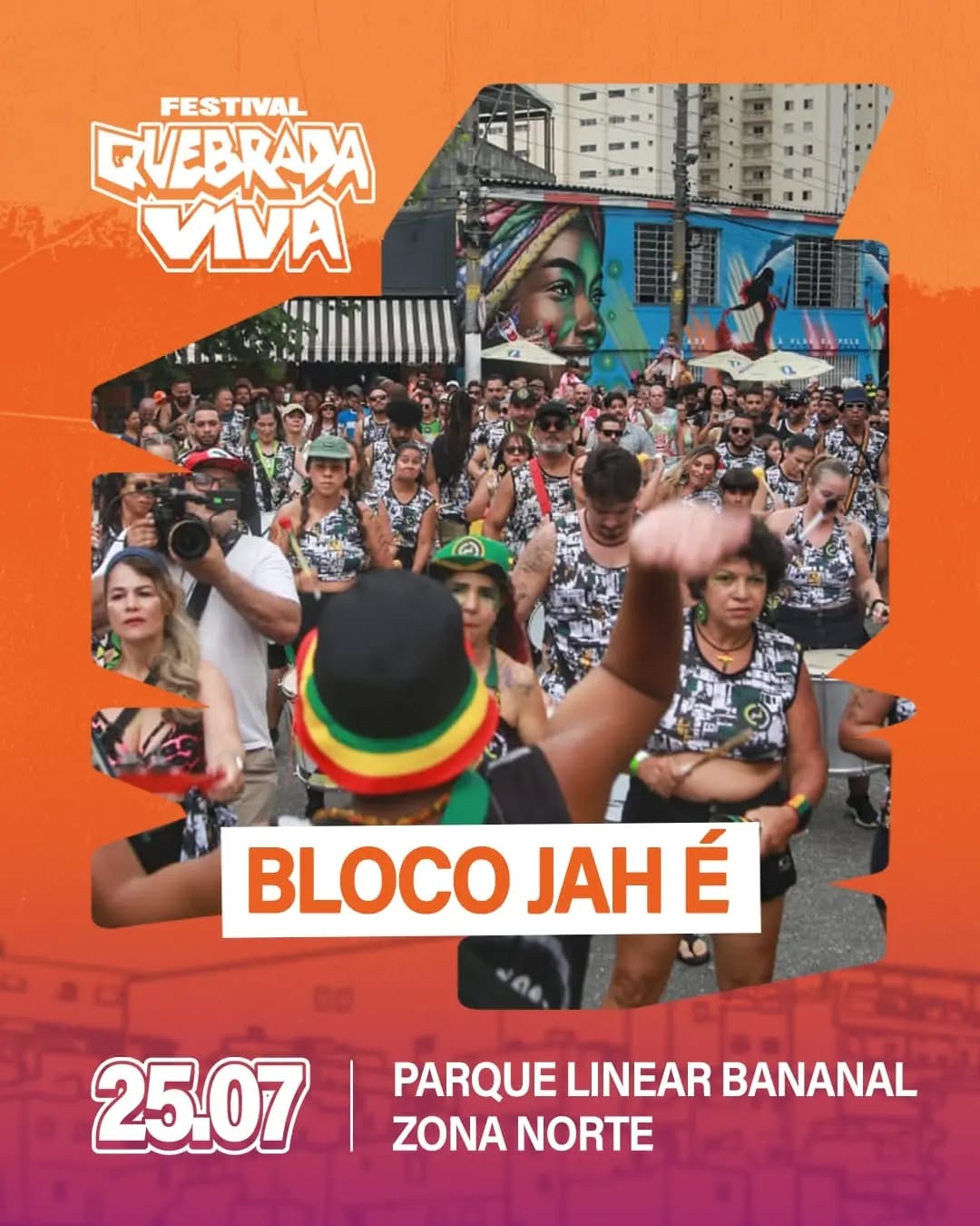 Bloco Jah É no Festival Quebrada Viva 2026