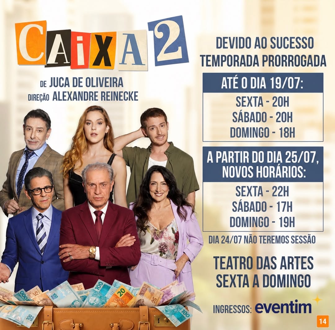 Caixa 2 - Temporada Prorrogada (Novos Horários)
