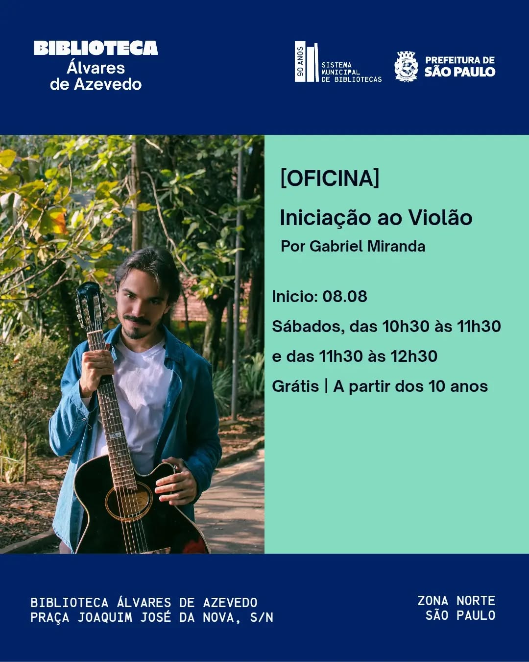 Oficina de Iniciação ao Violão com Gabriel Miranda