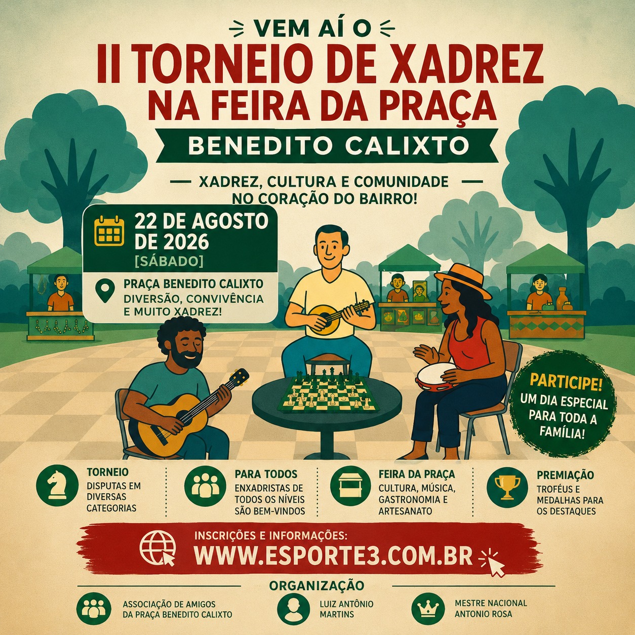 II Torneio de Xadrez da Feira da Praça Benedito Calixto