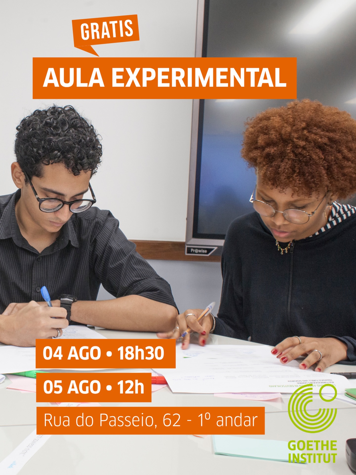 Aula Experimental de Alemão — Instituto Goethe