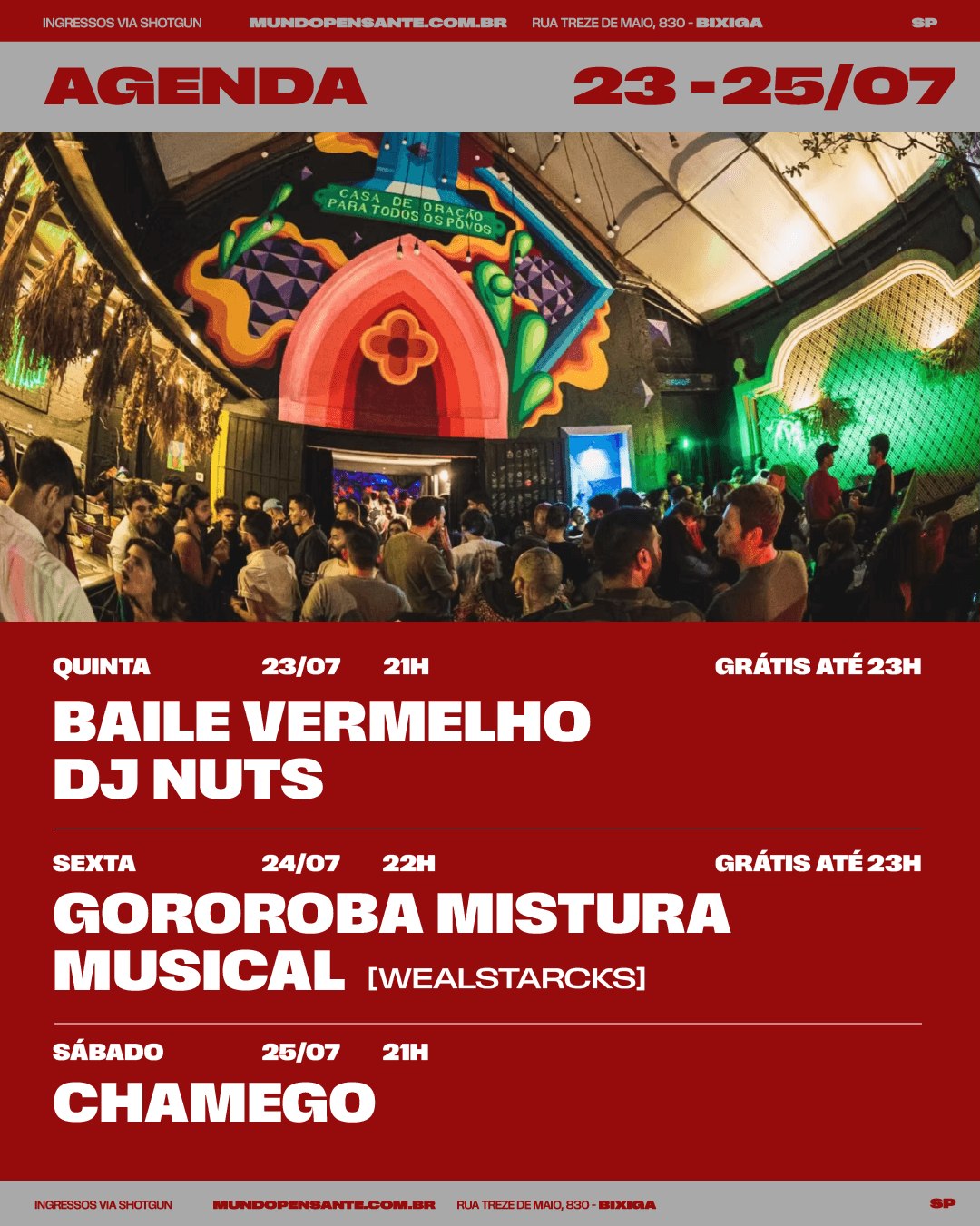 Baile Vermelho + DJ Nuts