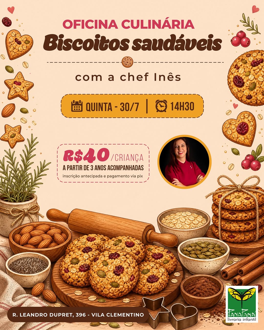 Oficina Culinária – Biscoitos Saudáveis