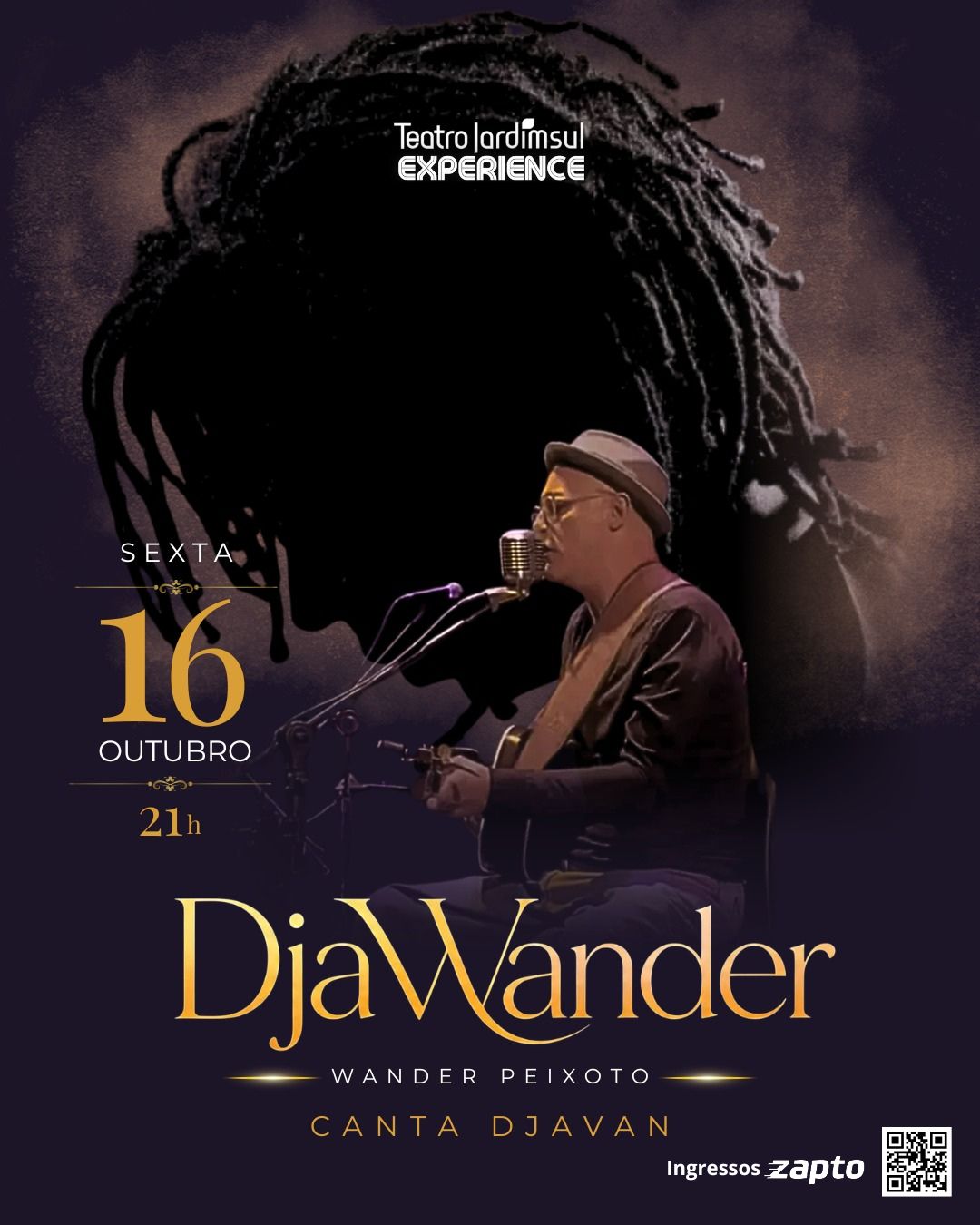 DjaWander - Wander Peixoto canta Djavan — Teatro Jardim Sul, Vila Andrade, São Paulo