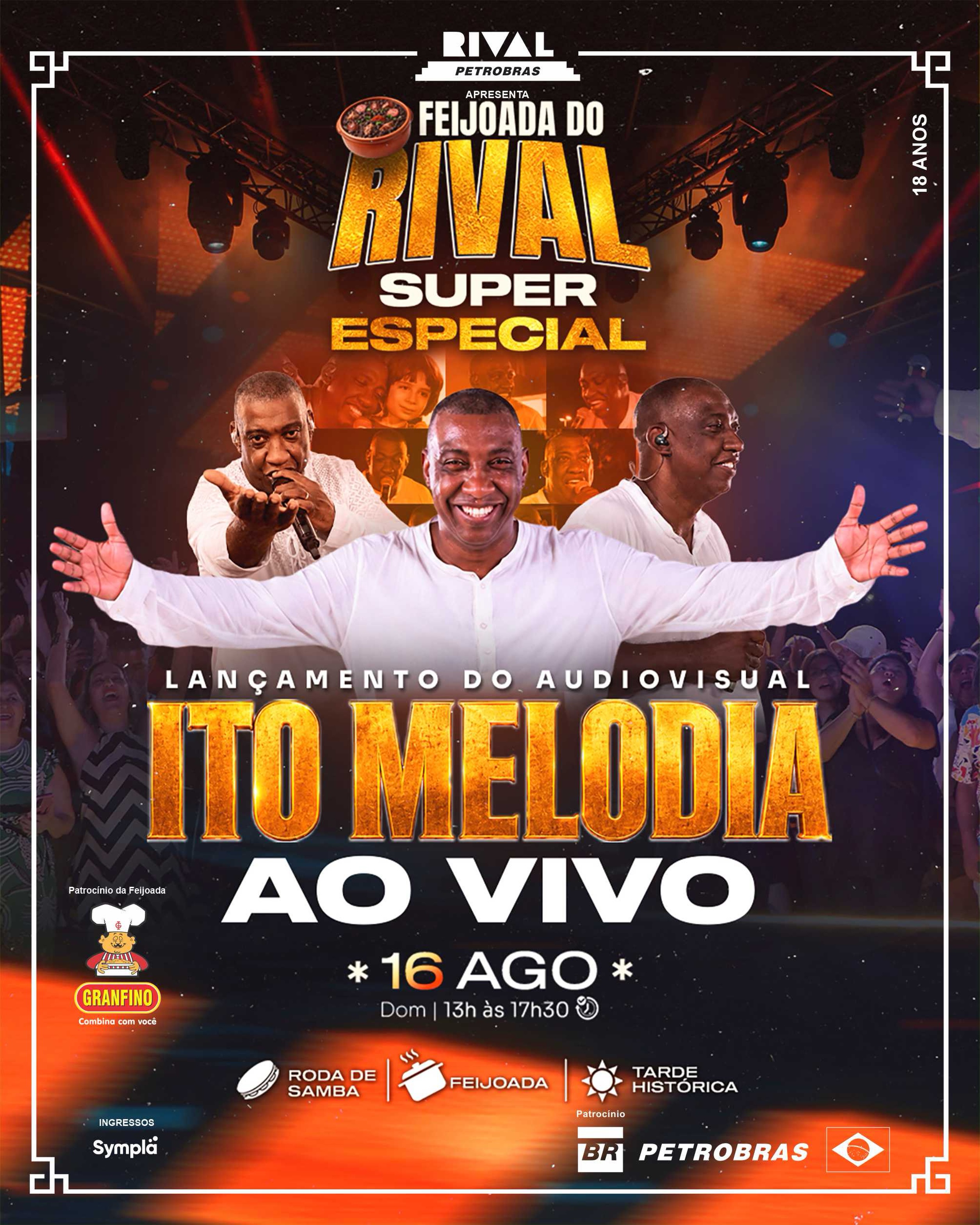 Feijoada do Rival - Edição Especial com Ito Melodia — Teatro Rival Petrobras, Cinelândia, Rio de Janeiro