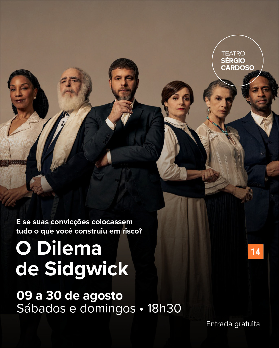 O Dilema de Sidgwick — Teatro Sérgio Cardoso, Bela Vista, São Paulo