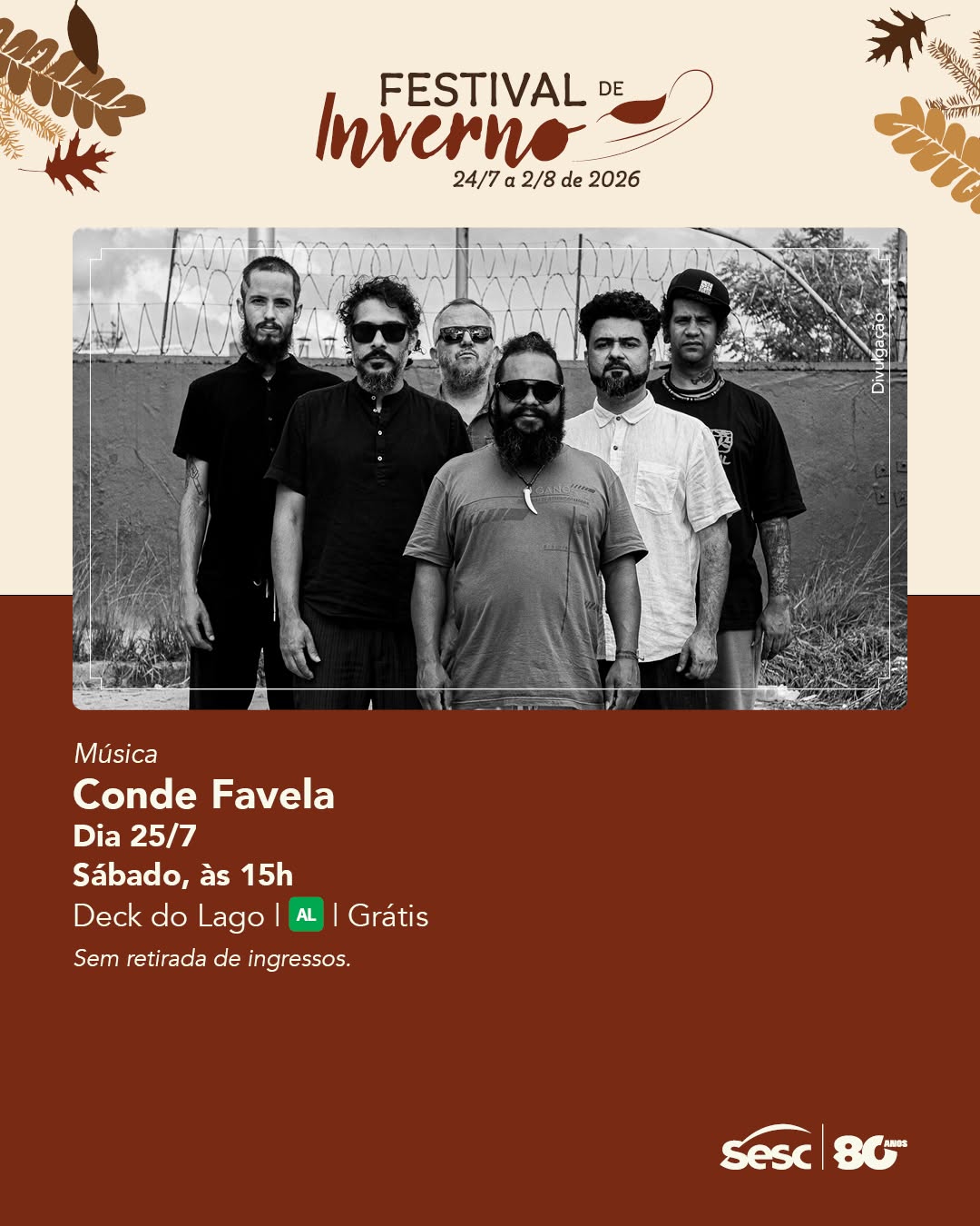 Conde Favela no Festival de Inverno