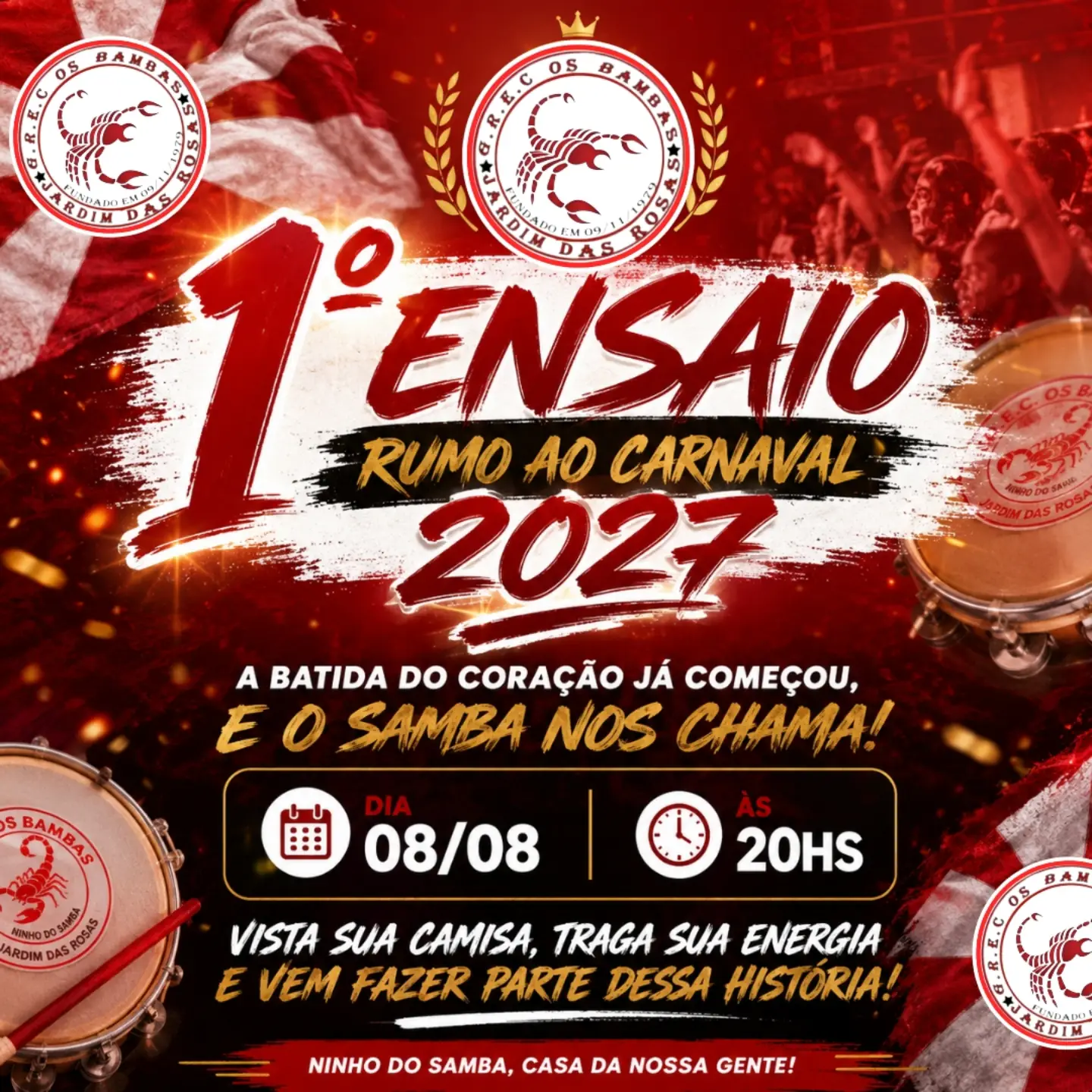 1º Ensaio Rumo ao Carnaval 2027