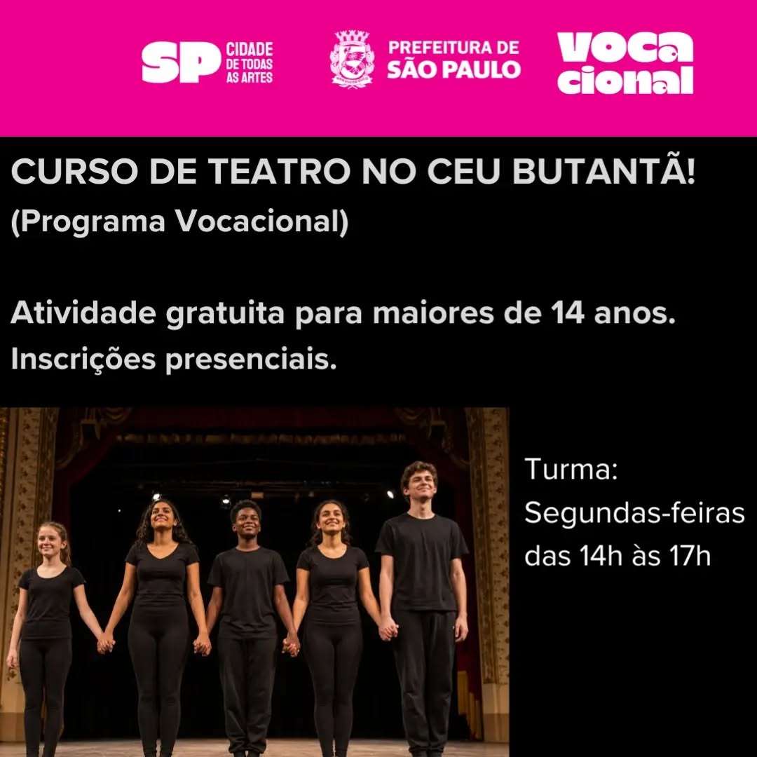 Aulas de Teatro do Programa Vocacional