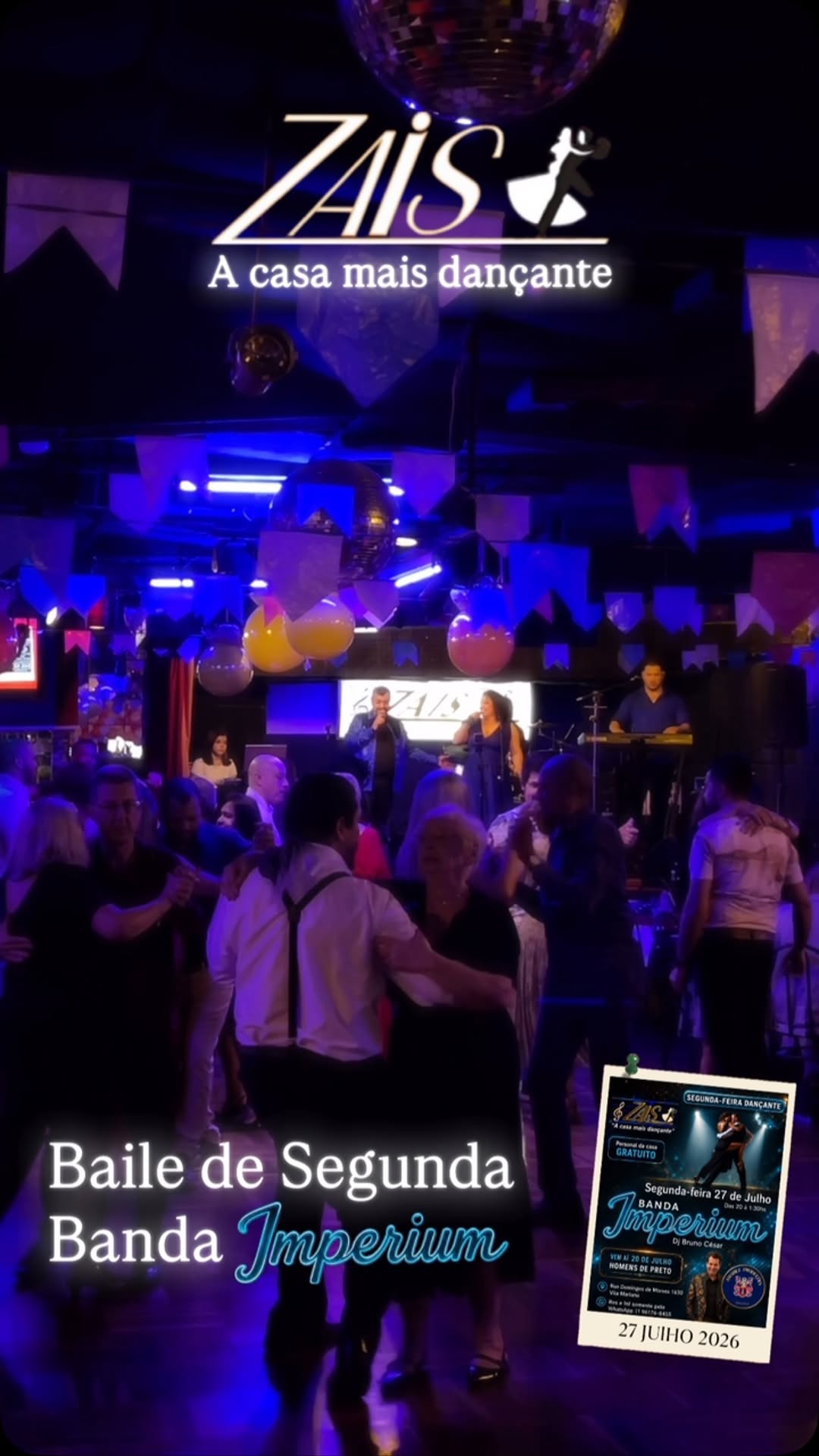 Segunda-feira Dançante na Zais — Zais - A casa mais dançante de São Paulo, Vila Mariana, São Paulo