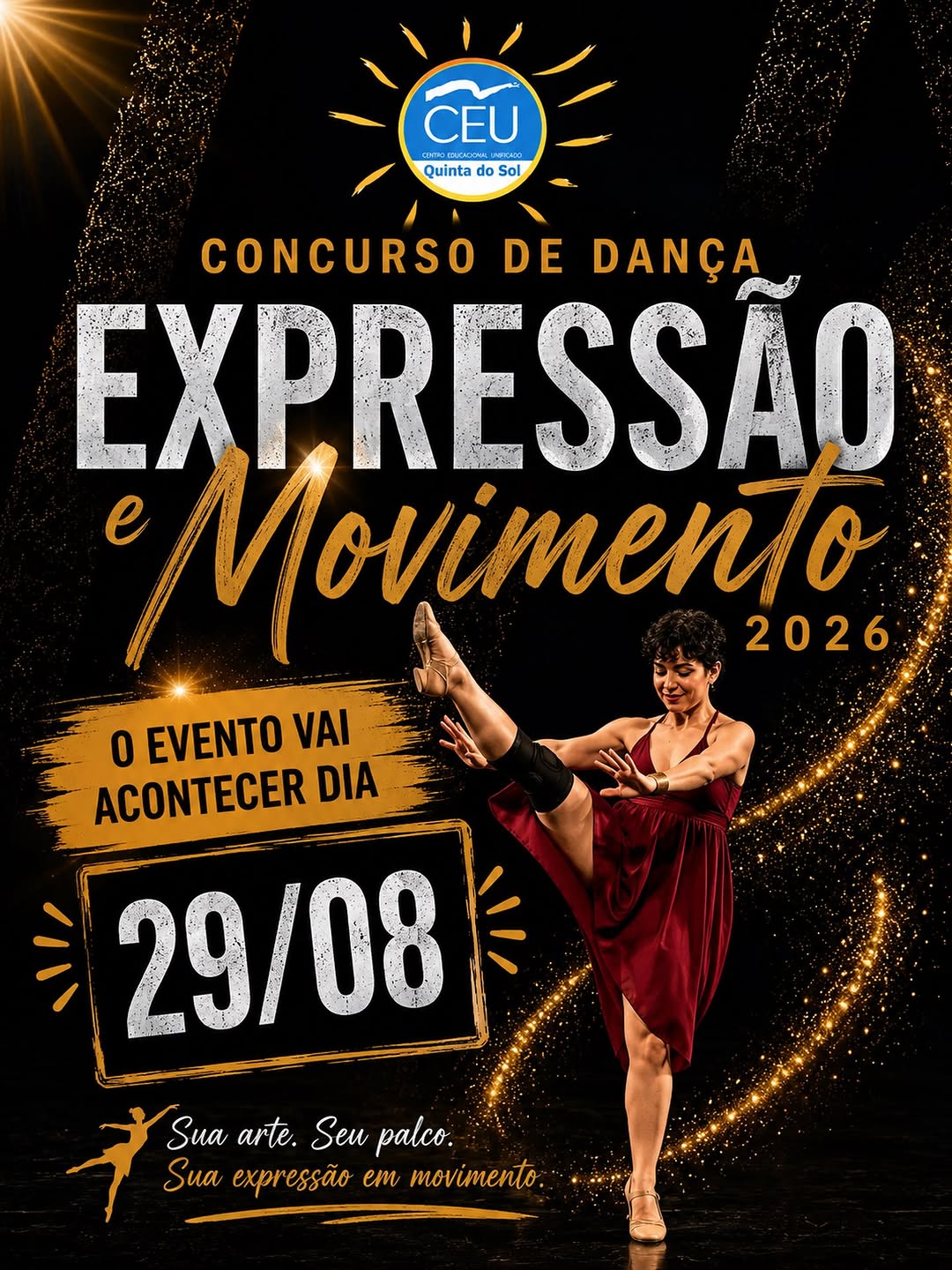 Concurso de Dança Expressão e Movimento 2026 — CEU Quinta do Sol, Cangaíba, São Paulo