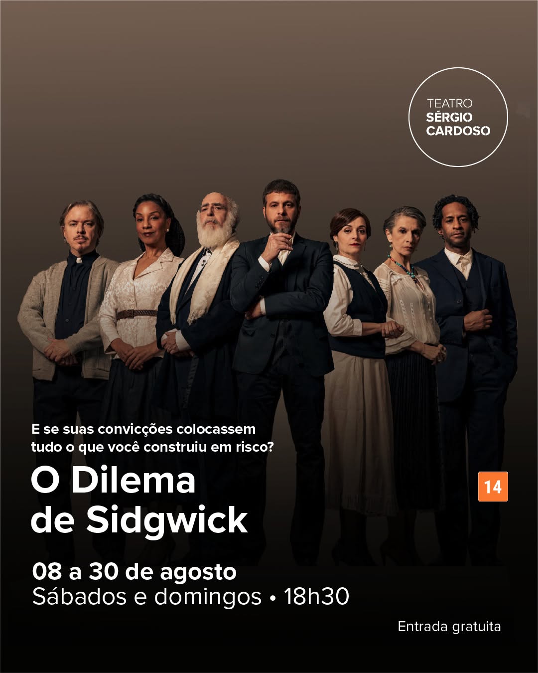 O Dilema de Sidgwick — Teatro Sérgio Cardoso, Bela Vista, São Paulo