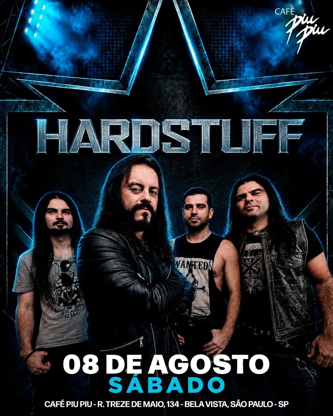 Hard Rock com Hard Stuff — Café Piu Piu, Bela Vista, São Paulo