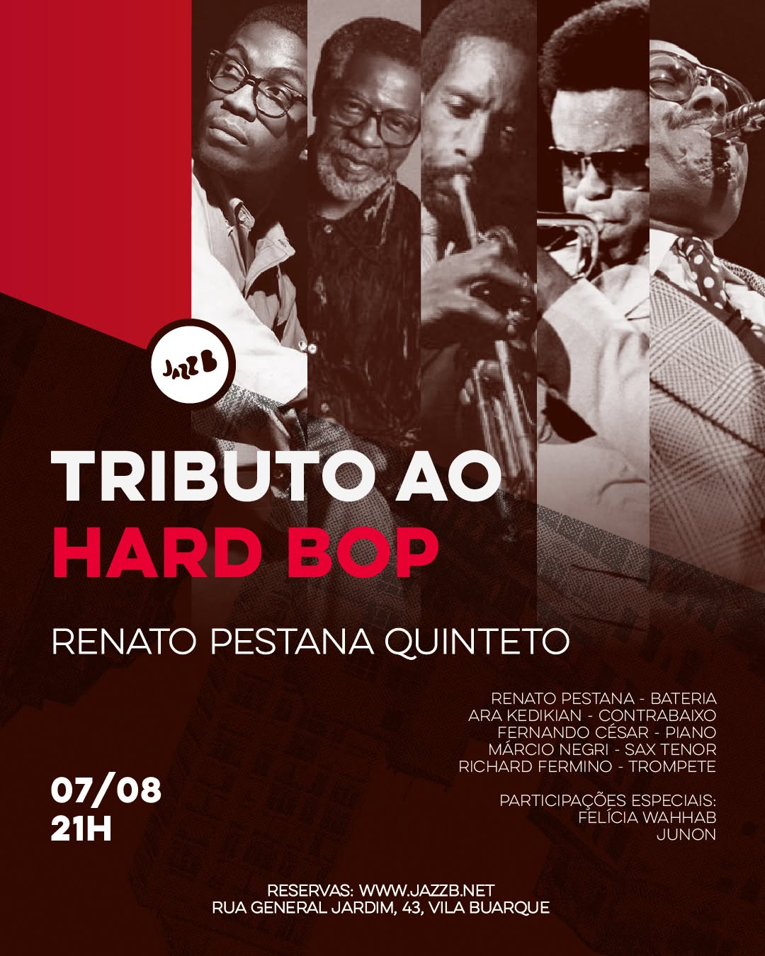 Renato Pestana Quinteto - Tributo ao Hard Bop — JazzB, República, São Paulo