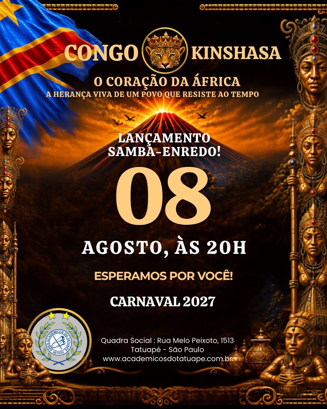 Lançamento Samba-Enredo Oficial do Carnaval 2027 — Acadêmicos do Tatuapé, Tatuapé, São Paulo