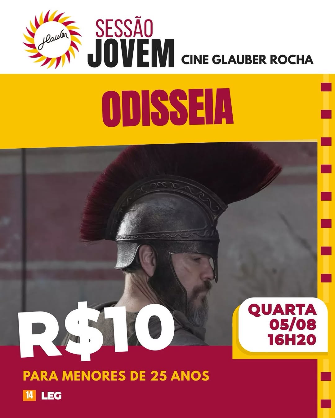 A Odisseia - Sessão Jovem — Cine Glauber Rocha, Centro (Praça Castro Alves), Salvador