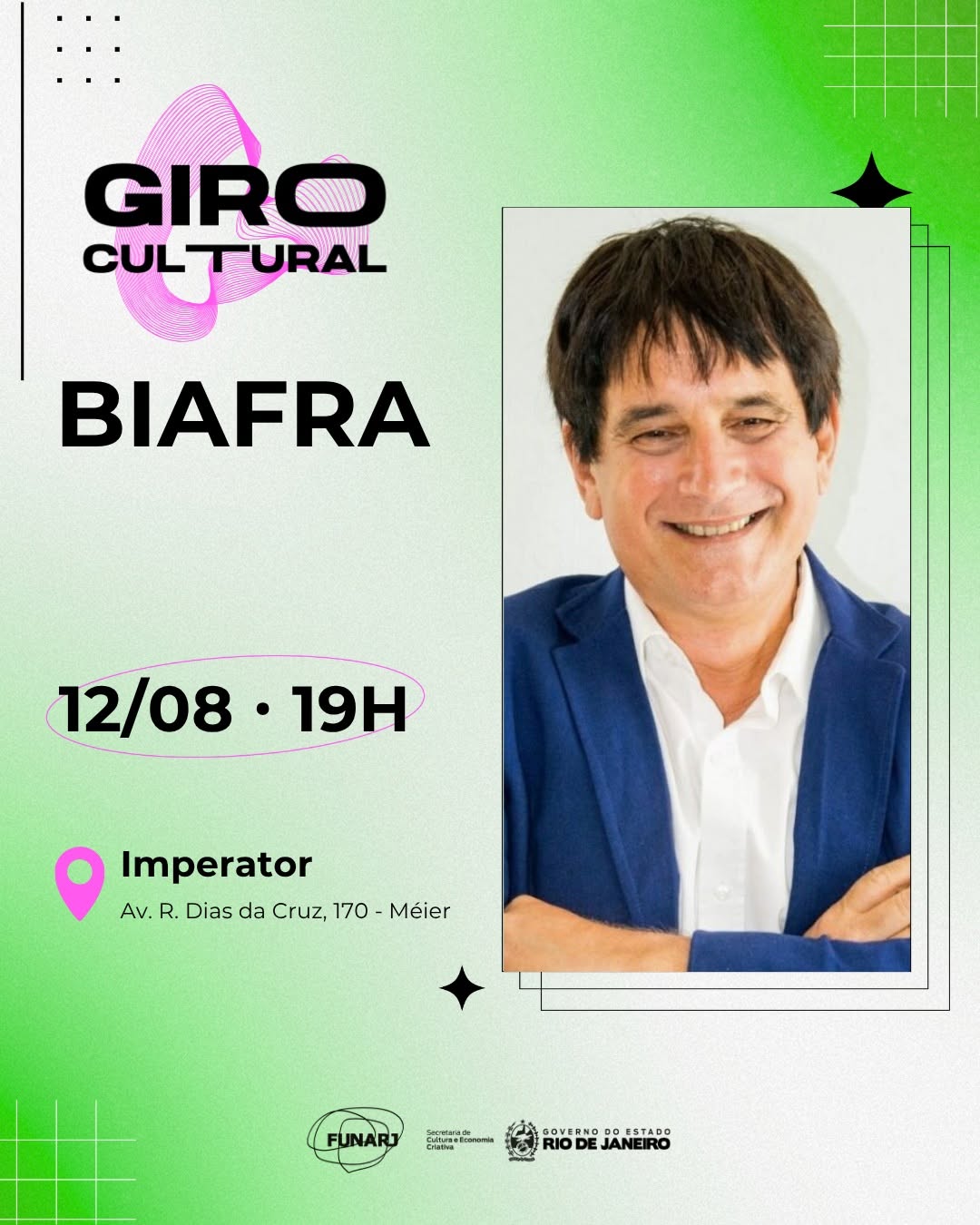 Giro Cultural com Biafra — Teatro João Caetano, Rio de Janeiro