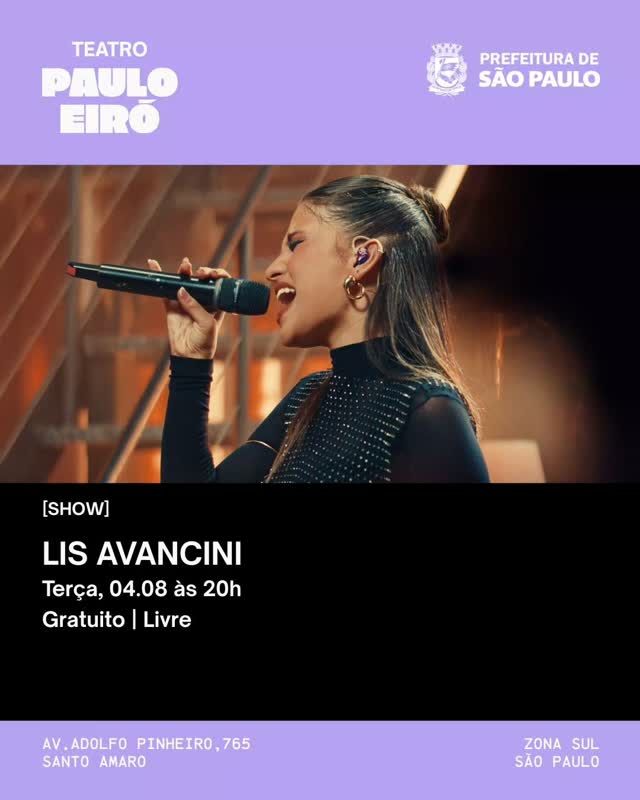 Lis Avancini - Show Excede Todo Entendimento — Teatro Paulo Eiró, Santo Amaro, São Paulo