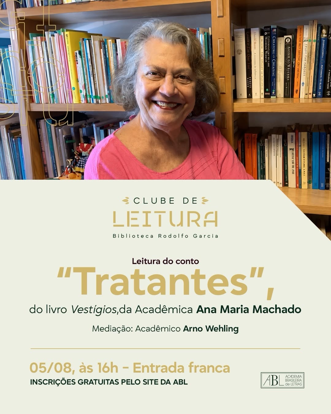 Clube de Leitura Biblioteca Rodolfo Garcia - Ana Maria Gonçalves — Academia Brasileira de Letras (ABL), Rio de Janeiro