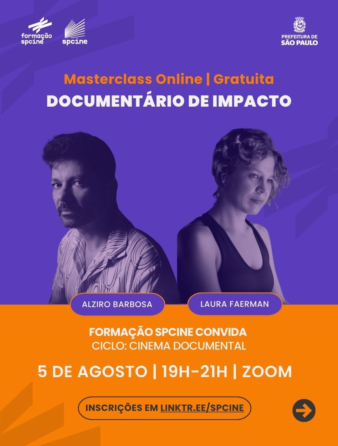 Masterclass Gratuita: Como transformar o cinema em uma ferramenta de mobilização e transformação social — SP Cine, São Paulo
