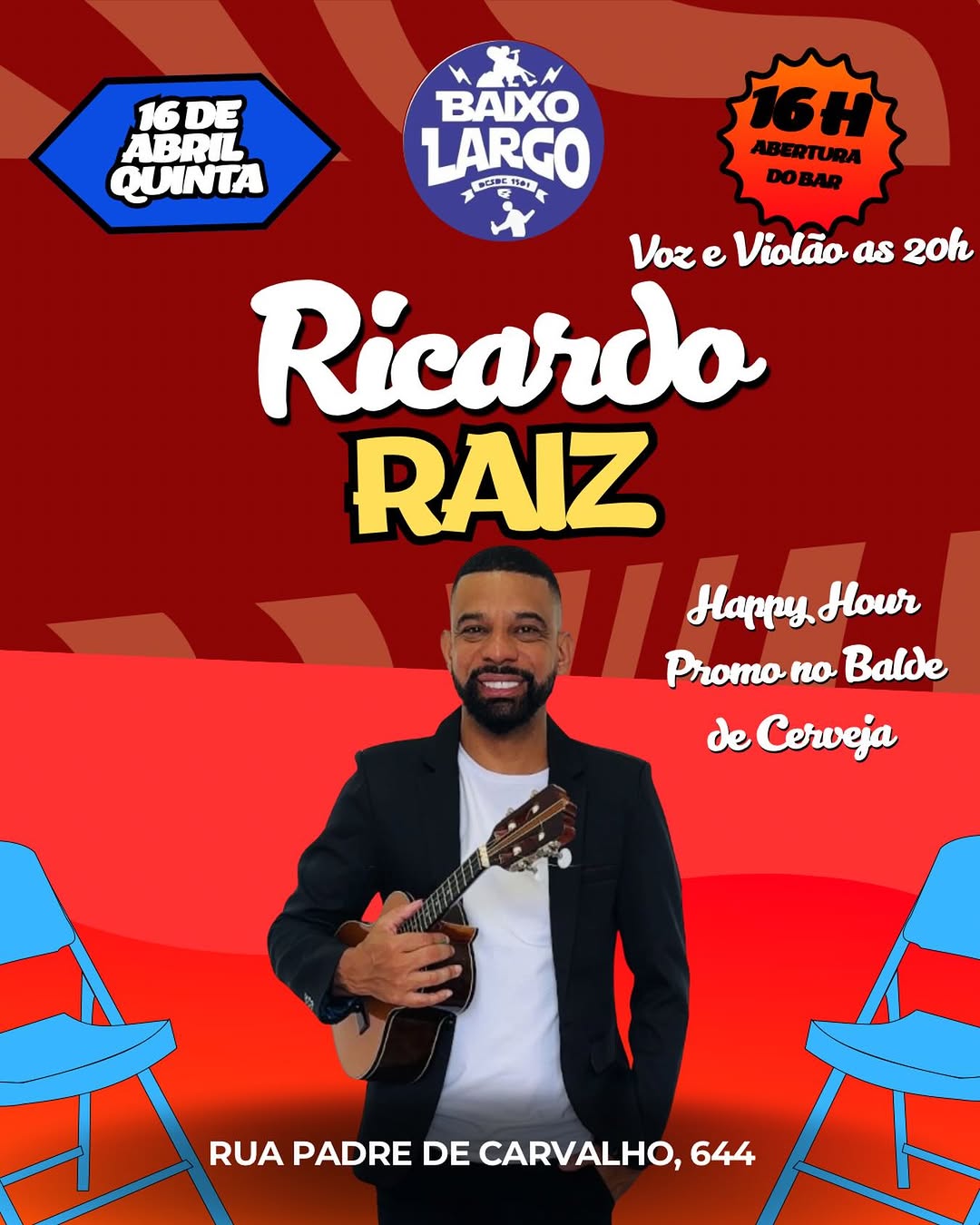 Happy hour com Brasilidades e Ricardo Raiz