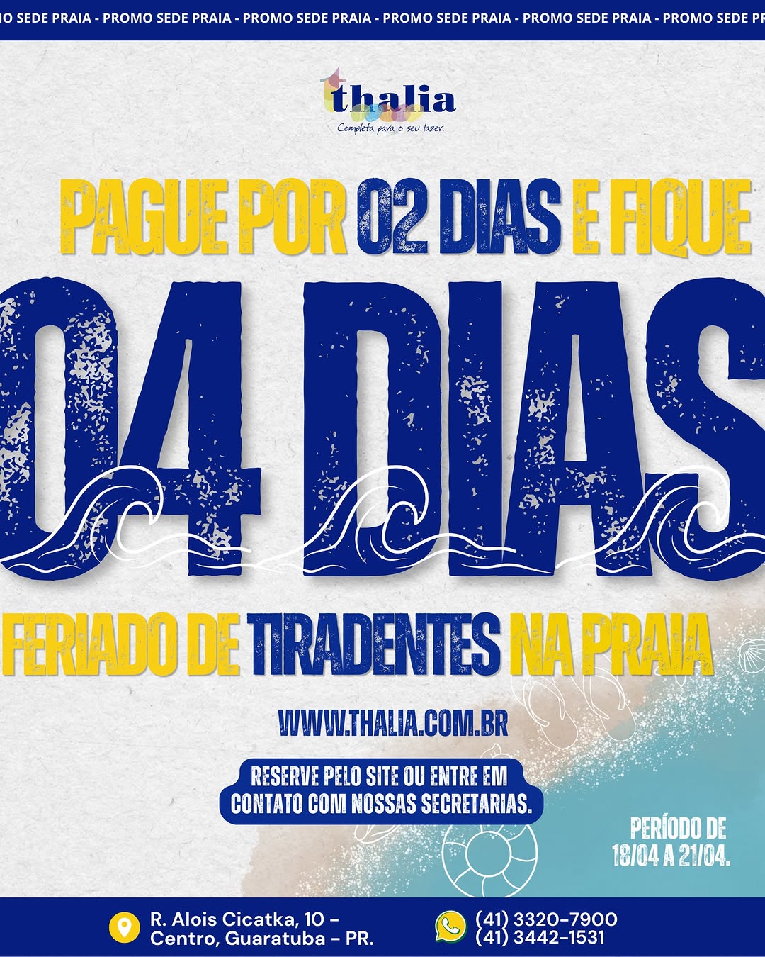 Feriado na Sede Praia