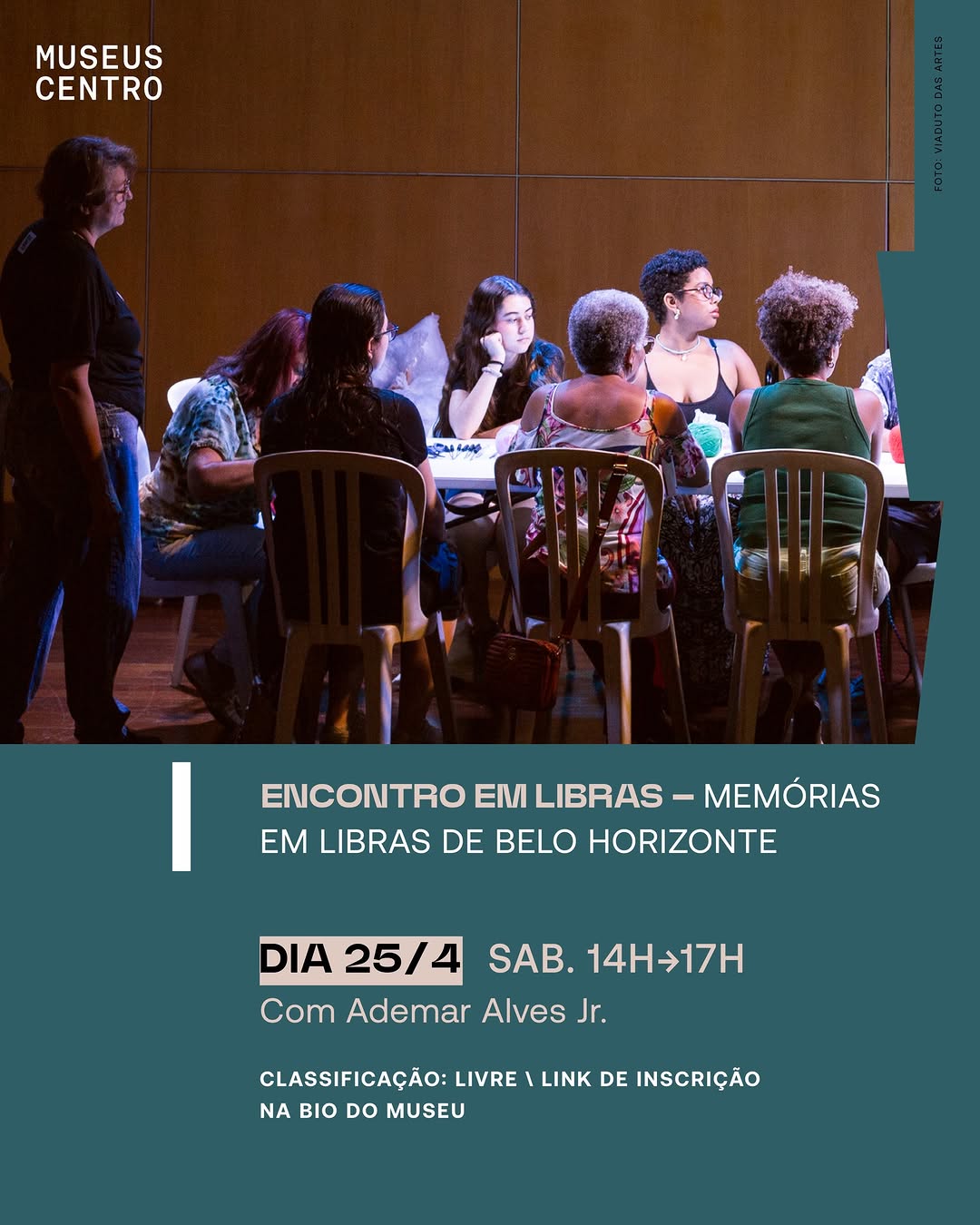 Encontro com Visita Mediada: Memórias em Libras de Belo Horizonte