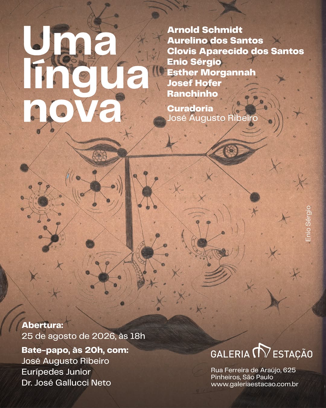 Exposição Uma Língua Nova — Galeria Estação, Pinheiros, São Paulo