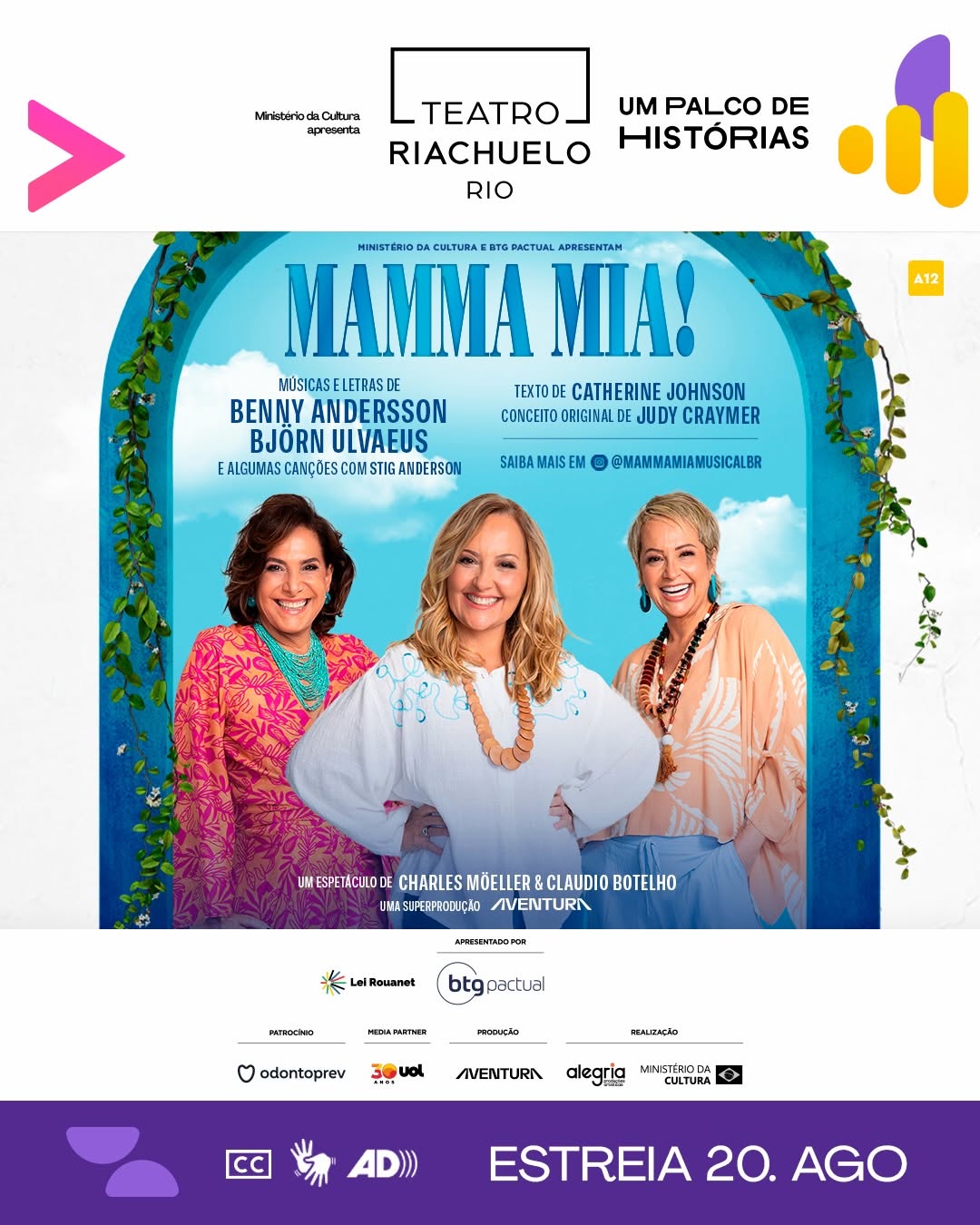 Mamma Mia! — Teatro Riachuelo Rio, Rio de Janeiro