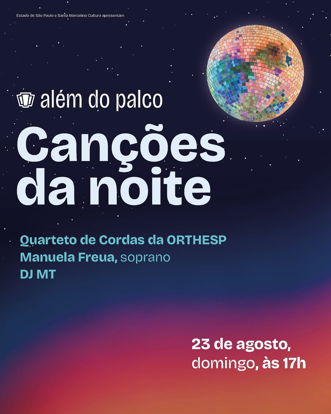 Canções da Noite — Theatro São Pedro, Barra Funda, São Paulo