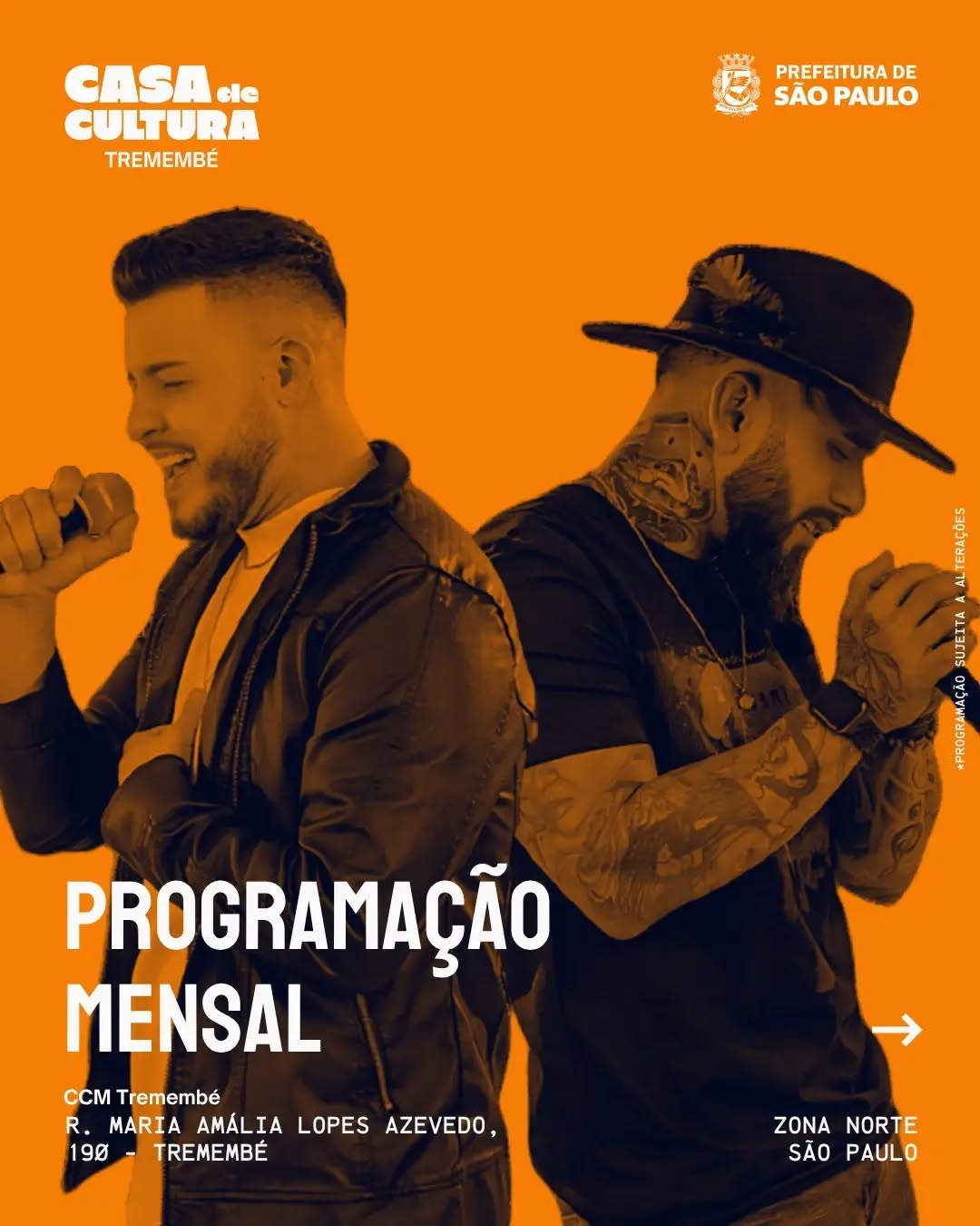 Só D Manos (Música) — Casa de Cultura Municipal Tremembé, Tremembé, São Paulo
