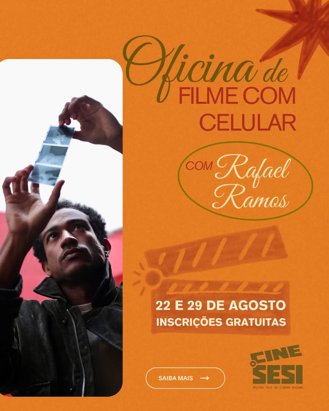 Oficina de Filme com Celular com Rafael Ramos — Centro Cultural SESI Casa Branca, Mangueira, Salvador