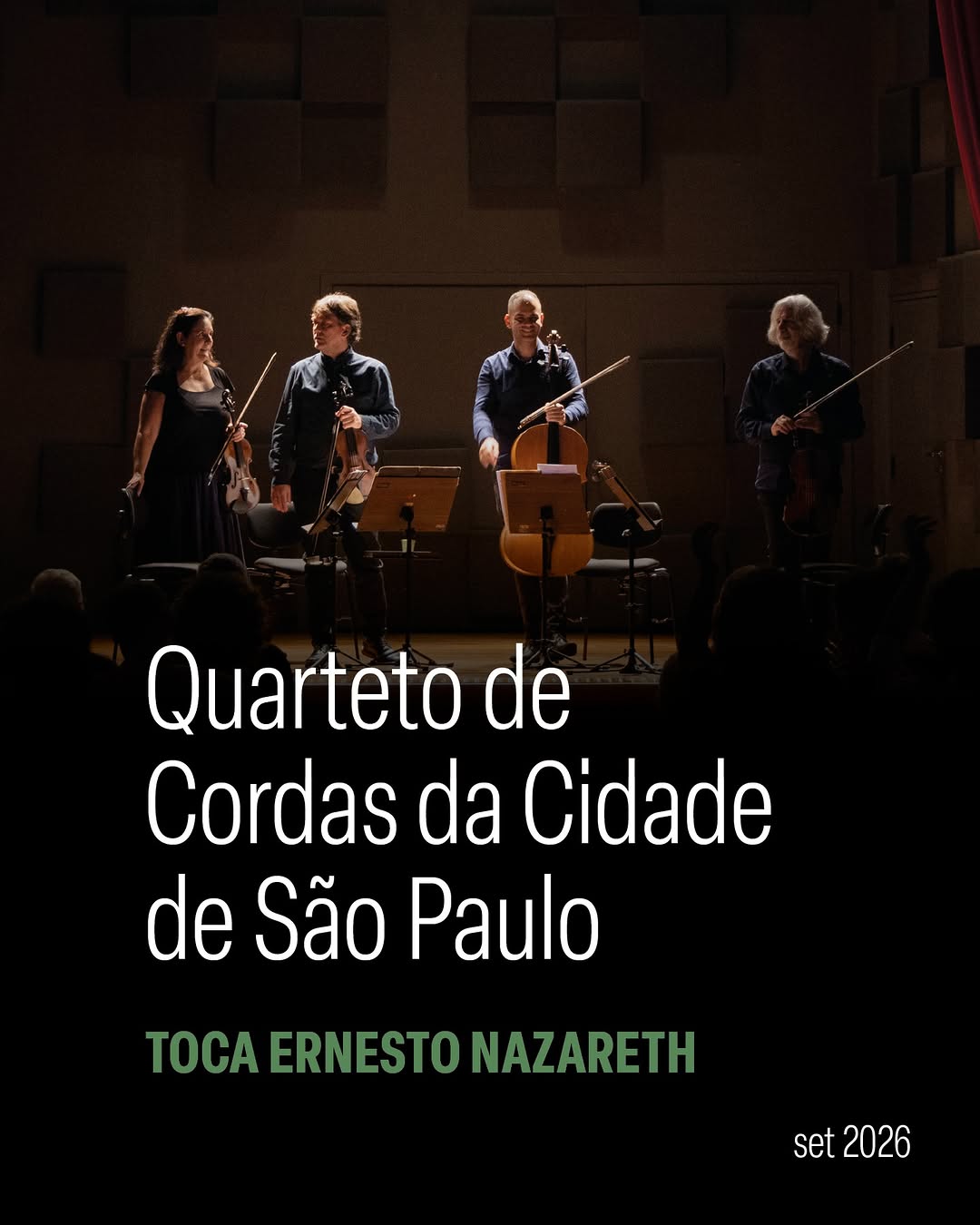 Quarteto de Cordas da Cidade recebe Silvia Goes e João Camarero — Teatro Municipal de São Paulo, República, São Paulo