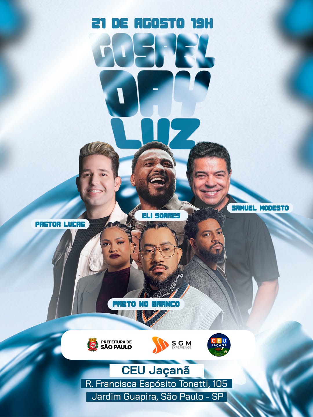 GOSPEL DAY LUZ ESTÁ CHEGANDO AO CEU JAÇANÃ — CEU Jaçanã, Jaçanã, São Paulo